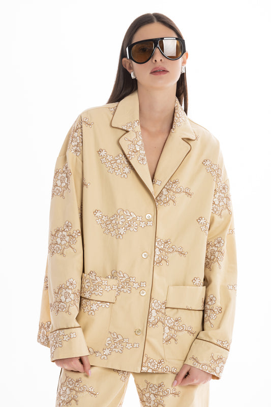 Alix – Coordinato Ricamato Burro