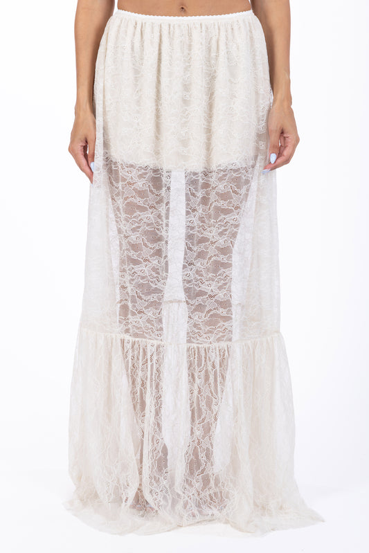 Juliette – Gonna Lunga Balza Pizzo Burro