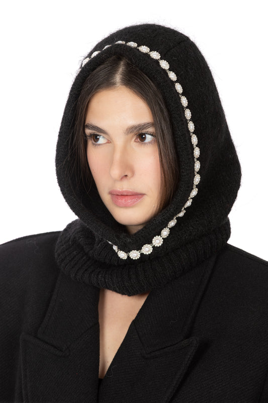 Balaclava – Nero con Perline