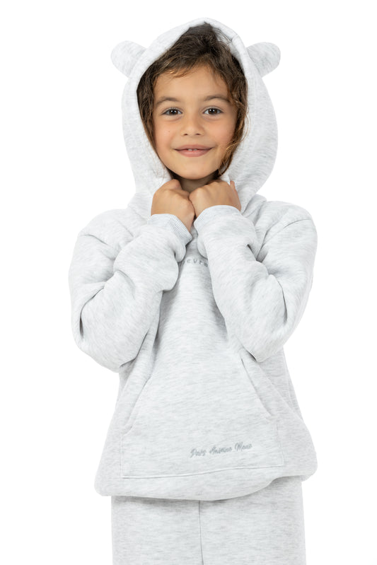 Teddy – Set Felpa e Jogger Grigio Melange