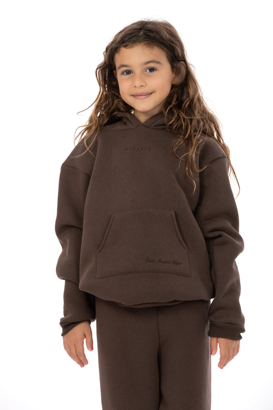 Teddy – Set Felpa e Jogger Marrone