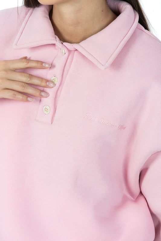 Tessa – Felpa Polo Rosa