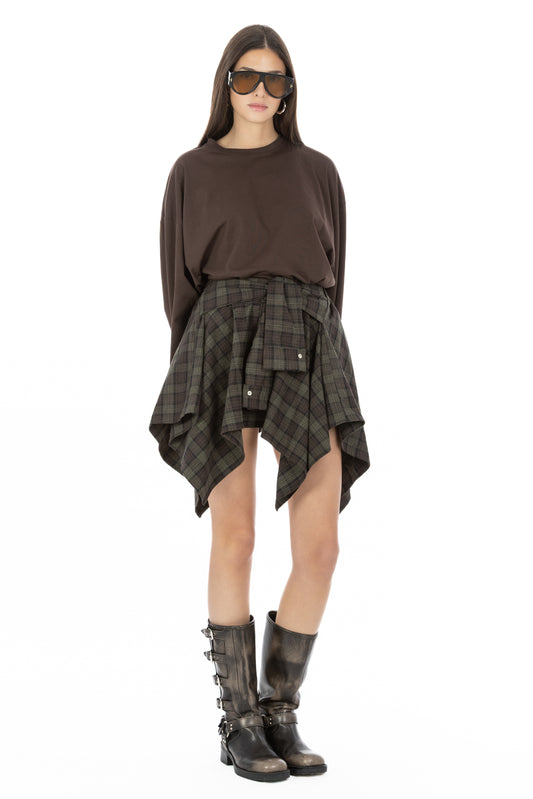 Nacre – Maglia Oversize Maniche Ampie Chocolate