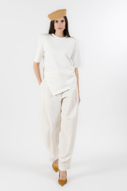 Olimpia – Pantalone Balloon Bianco