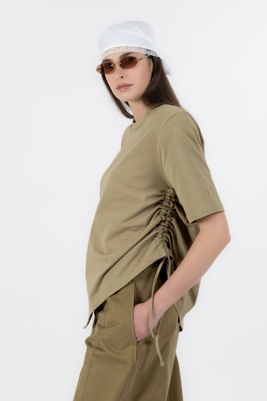 Elena - Maglia Arriccio Verde Militare