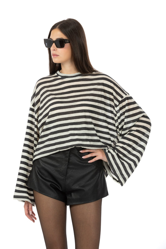 Wool Nacrè – Maglia Oversize Antracite
