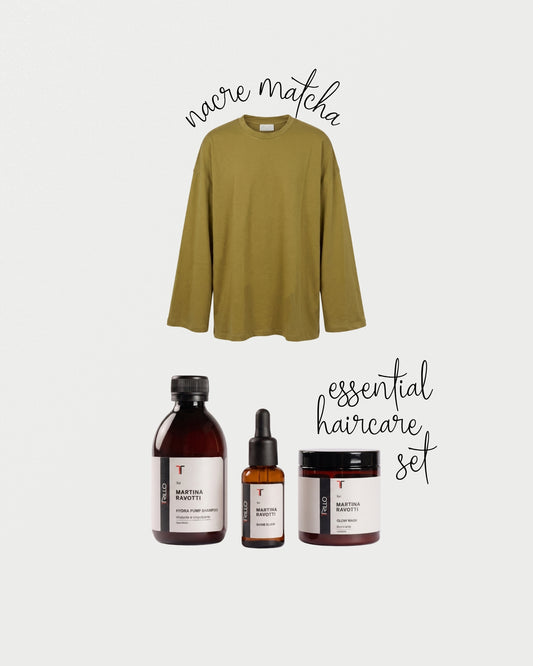 Essential Haircare Set + Nacre Matcha