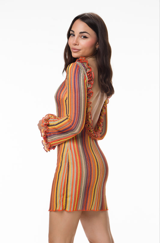 Abito Sunset Corto Arancio