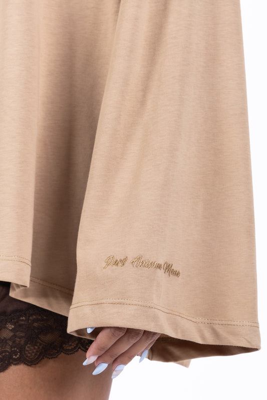 Nacre – Maglia Oversize Maniche Ampie Caramello