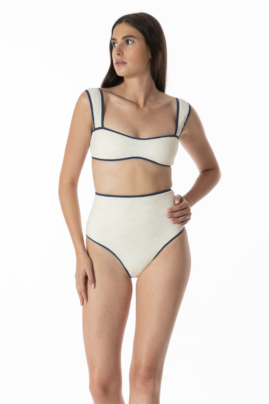 Clio – Slip Bikini Vita Alta Pizzo