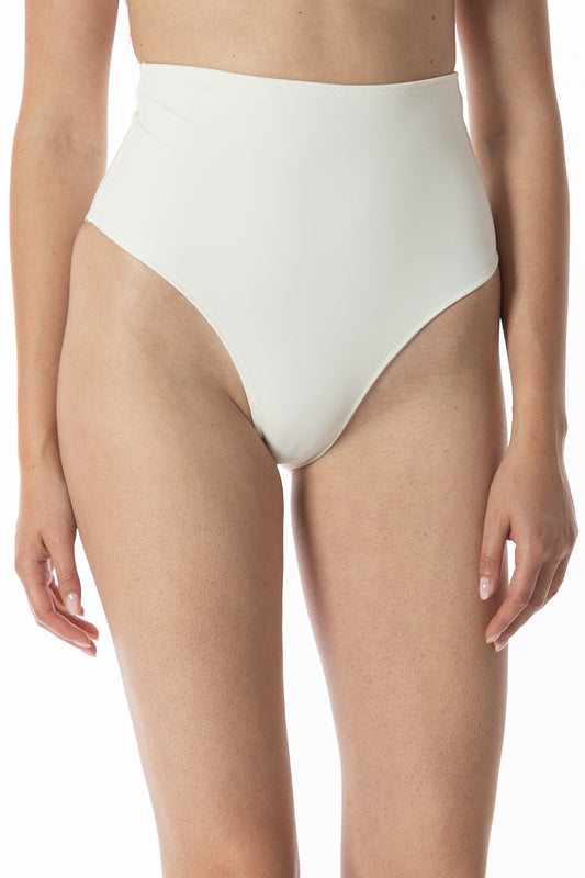 Clio – Slip Bikini Vita Alta Burro