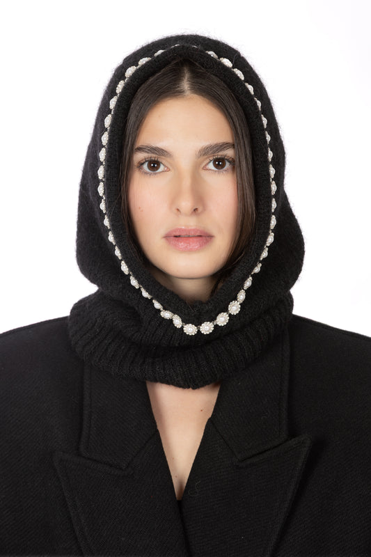 Balaclava – Nero con Perline
