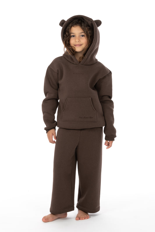 Teddy – Set Felpa e Jogger Marrone