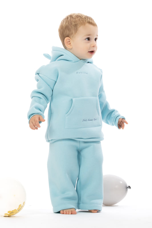 Teddy – Set Felpa e Jogger Azzurro