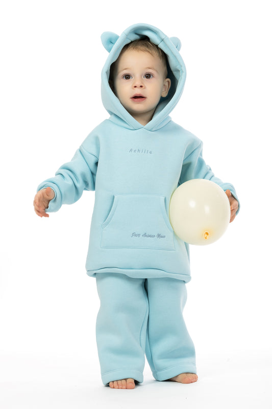 Teddy – Set Felpa e Jogger Azzurro