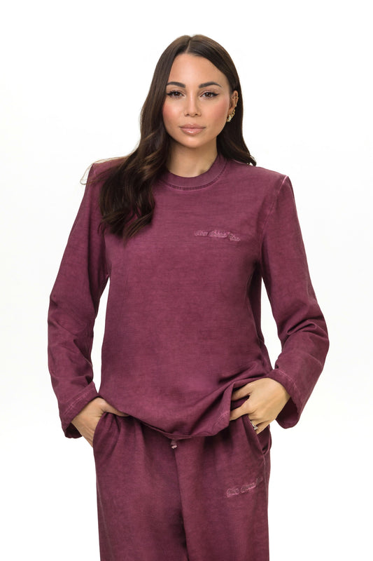 T-shirt Oversize Fade Bordeaux