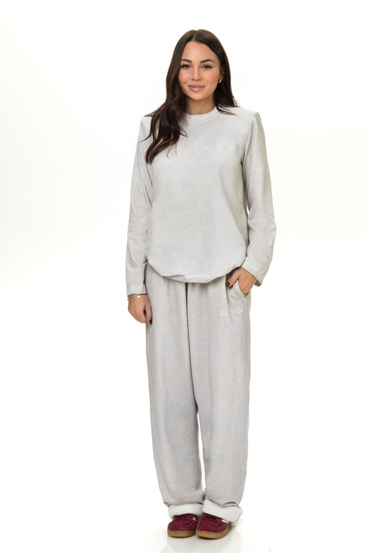 T-shirt Oversize Fade Light Grey