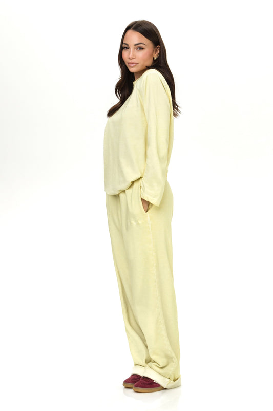 Jogger Oversize Fade Lemon