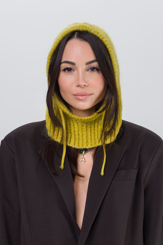 Balaclava Lana e Mohair Lime