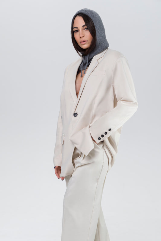 Balaclava Lana e Cashmere Grigio