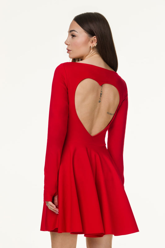 Abito Heart Rosso