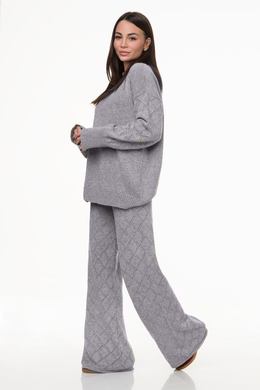 Coordinato Girocollo e Pantaloni Grigio