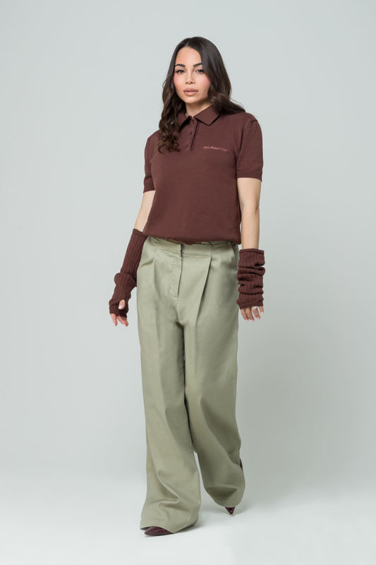 Era – Pantaloni Sartoriali in Lino Pistacchio
