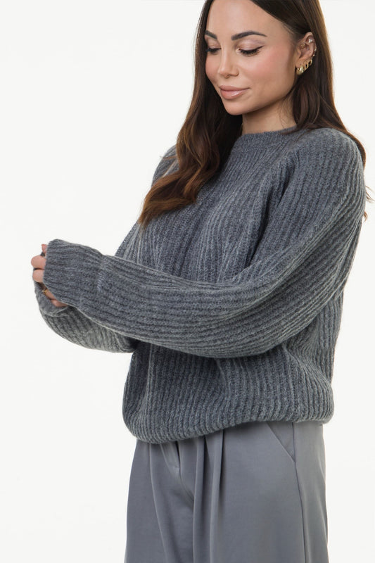 Maglia Mohair Grigio