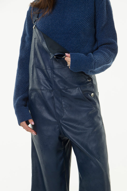 Salopette Pelle Blu