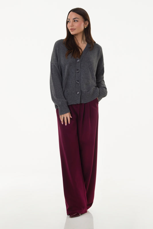 Cardigan Lana Cashmere Antracite