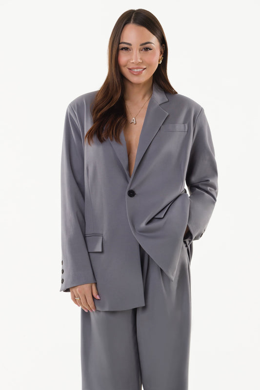Blazer Doppia Chiusura Grigio