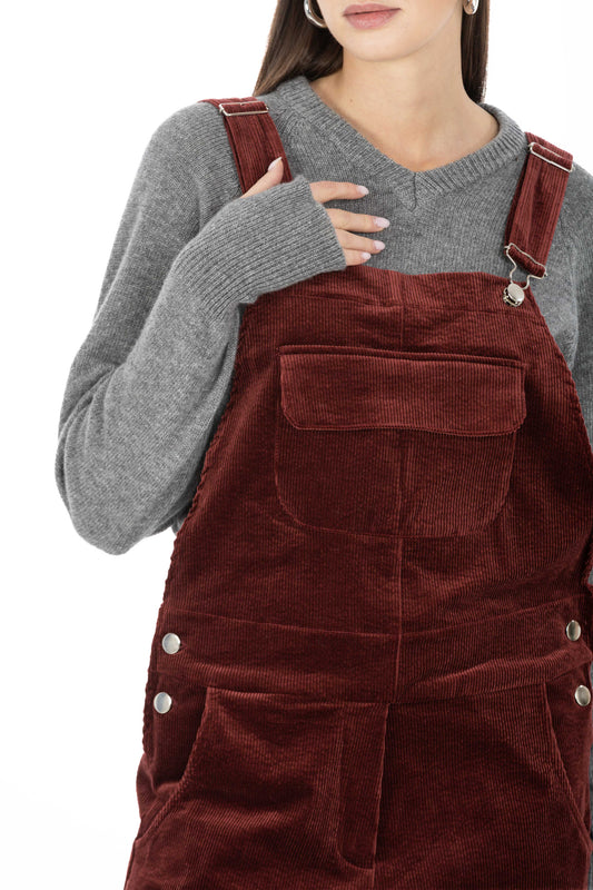 Léonie – Maglia Scollo V con Manicotto Grigio