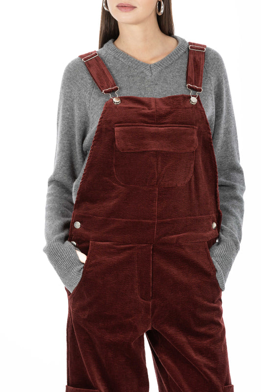 Léonie – Maglia Scollo V con Manicotto Grigio