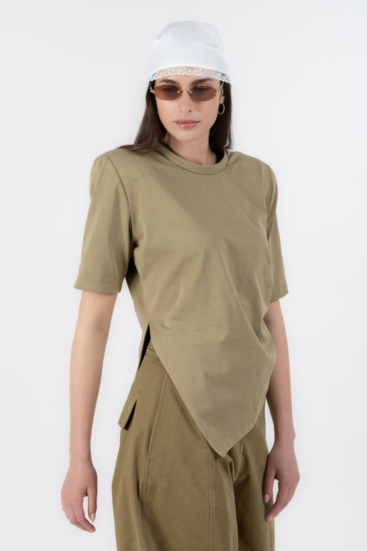 Elena - Maglia Arriccio Verde Militare