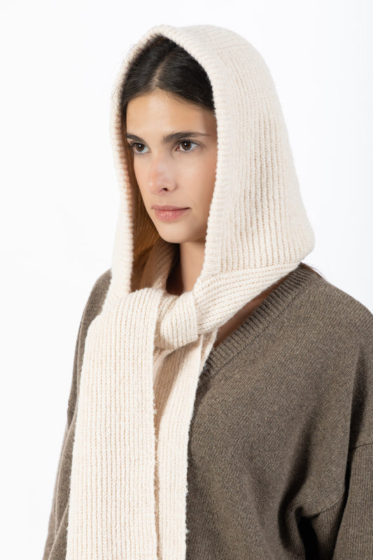 Balaclava — Cappuccio con Sciarpa Burro
