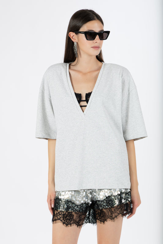 Kaia — T-shirt Oversize Grigio