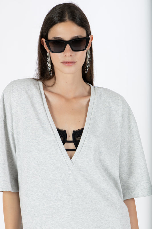Kaia — T-shirt Oversize Grigio