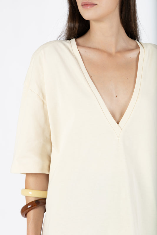 Kaia — T-shirt Oversize Crema