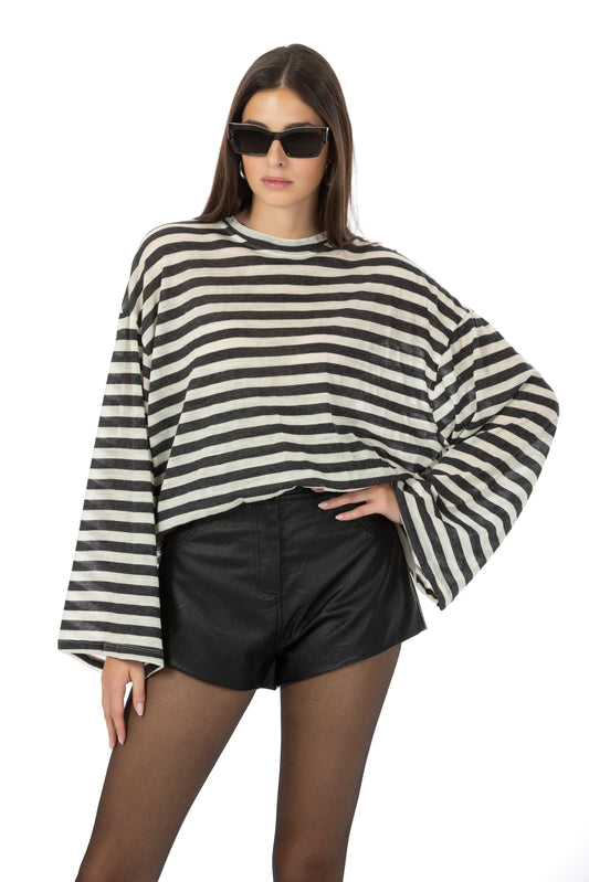 Wool Nacrè – Maglia Oversize Antracite