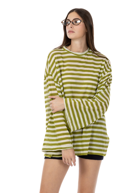 Wool Nacrè – Maglia Oversize Pistacchio